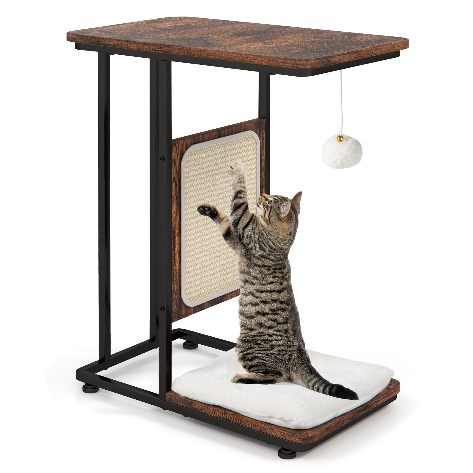 Arbre à chat et table d'appoint Tangkula
